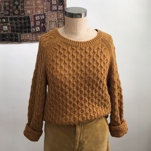 H&M mustard fall sweater